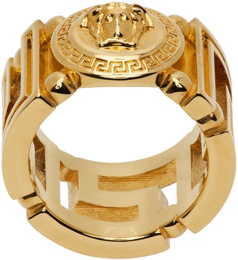 medusa ring women not versace|Versace Medusa medallion.